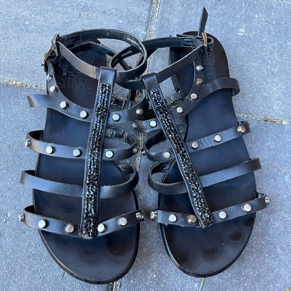 VINCE CAMUTO studded leather gladiator sandals - SIZE 5.5 - Picture 7 of 13